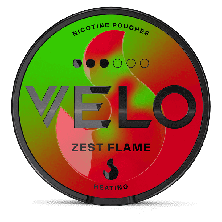 VELO Zest Flame Product Label