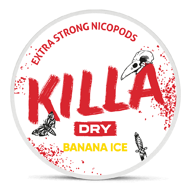 Killa Dry Banana Ice Product Label