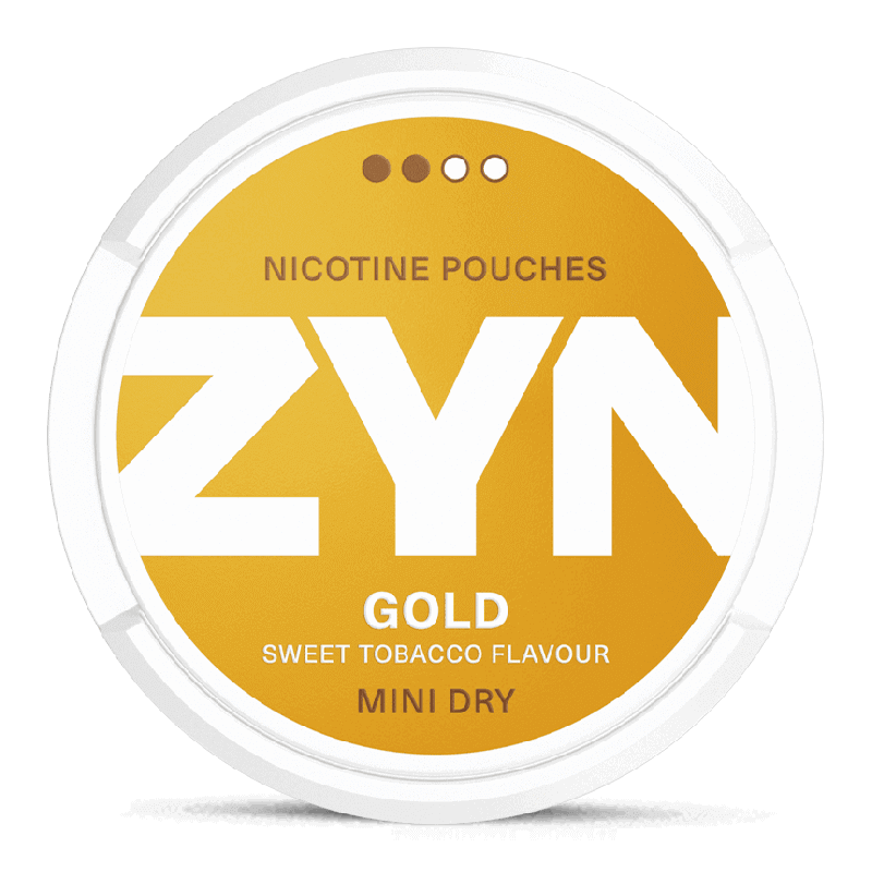 ZYN Mini Dry Gold 3 mg Product Label