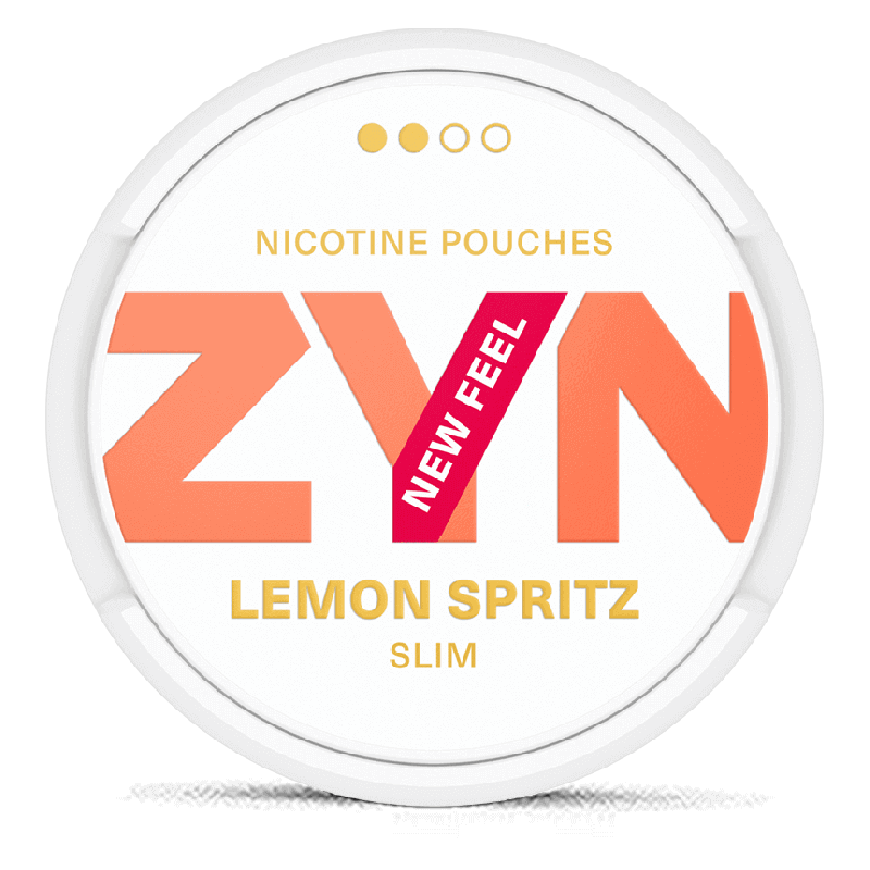 ZYN Slim Lemon Spritz New Feel Product Label