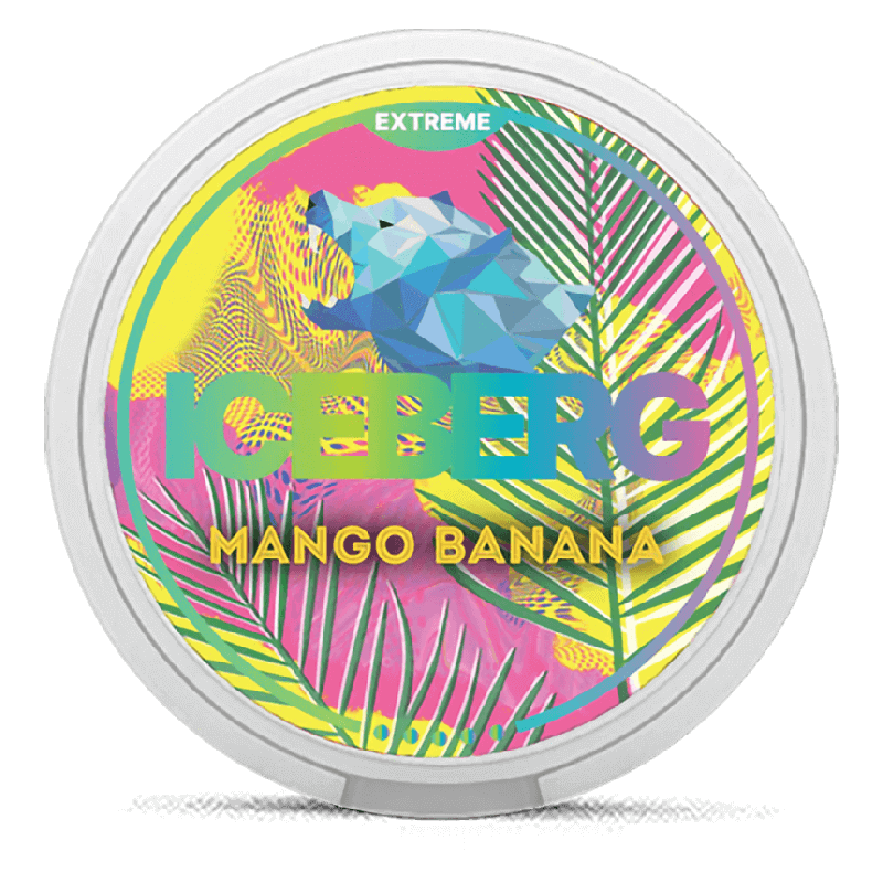 Iceberg Mango Banana Product Label