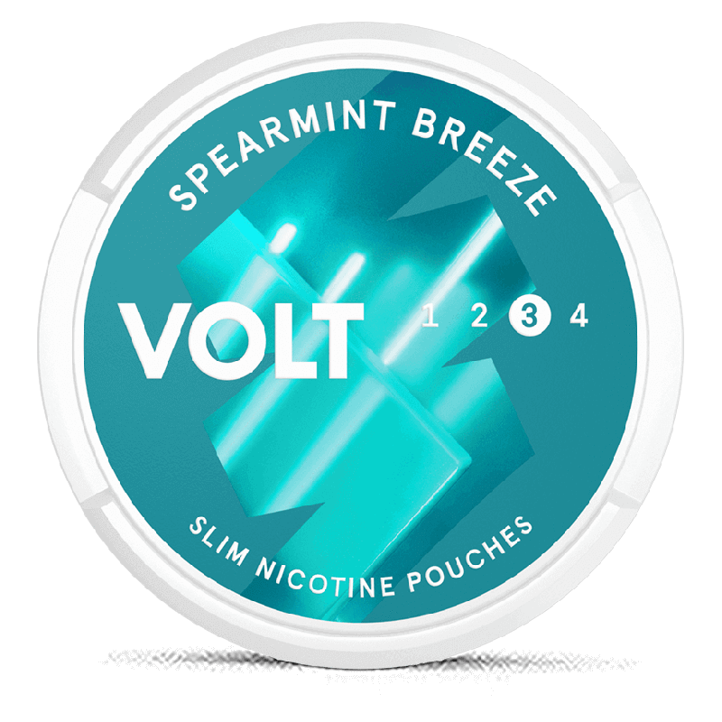 VOLT Spearmint Breeze Slim Strong Product Label