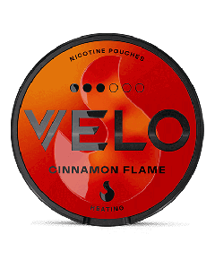 VELO Cinnamon Flame Strong Product Label