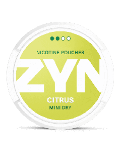 ZYN Mini Dry Citrus 3 mg Product Label