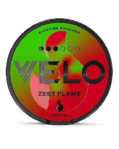 VELO Zest Flame Product Label